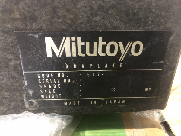 中古その他測定工具・基準器・試験機 【石定盤】600ｘ450ｘ100ｍｍ ミツトヨ/Mitutoyo