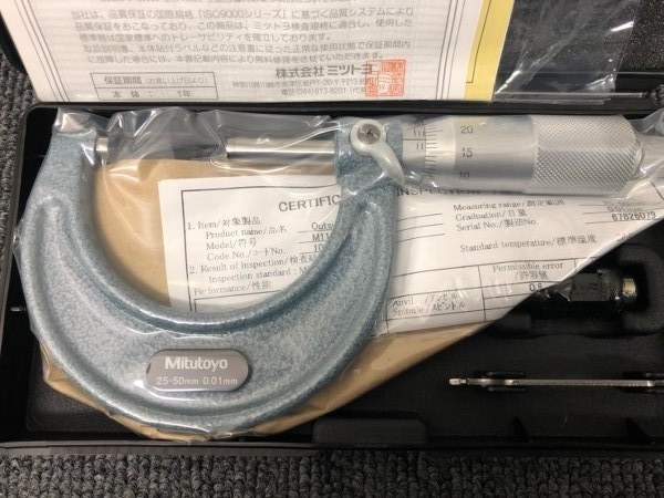 中古外側マイクロメーター 103-138　(M110-50) ミツトヨ