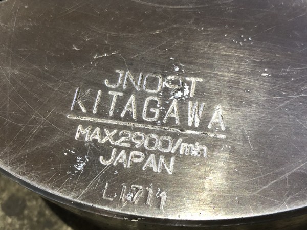 中古スクロールチャック 【3爪チャック（スクロールチャック）】JN09T　MAX2900/MIN 北川/KITAGAWA